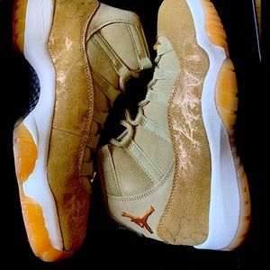 Air Jordan retro 11 olive lux.  original box. Worn less than handful of times